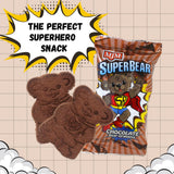 MJM SuperBear Chocolate Grahams - Case of 50 Packs | Delicious Snack for All Ages | Wholesome and Crunchy | Perfect for Parties and Snacking On-the-Go