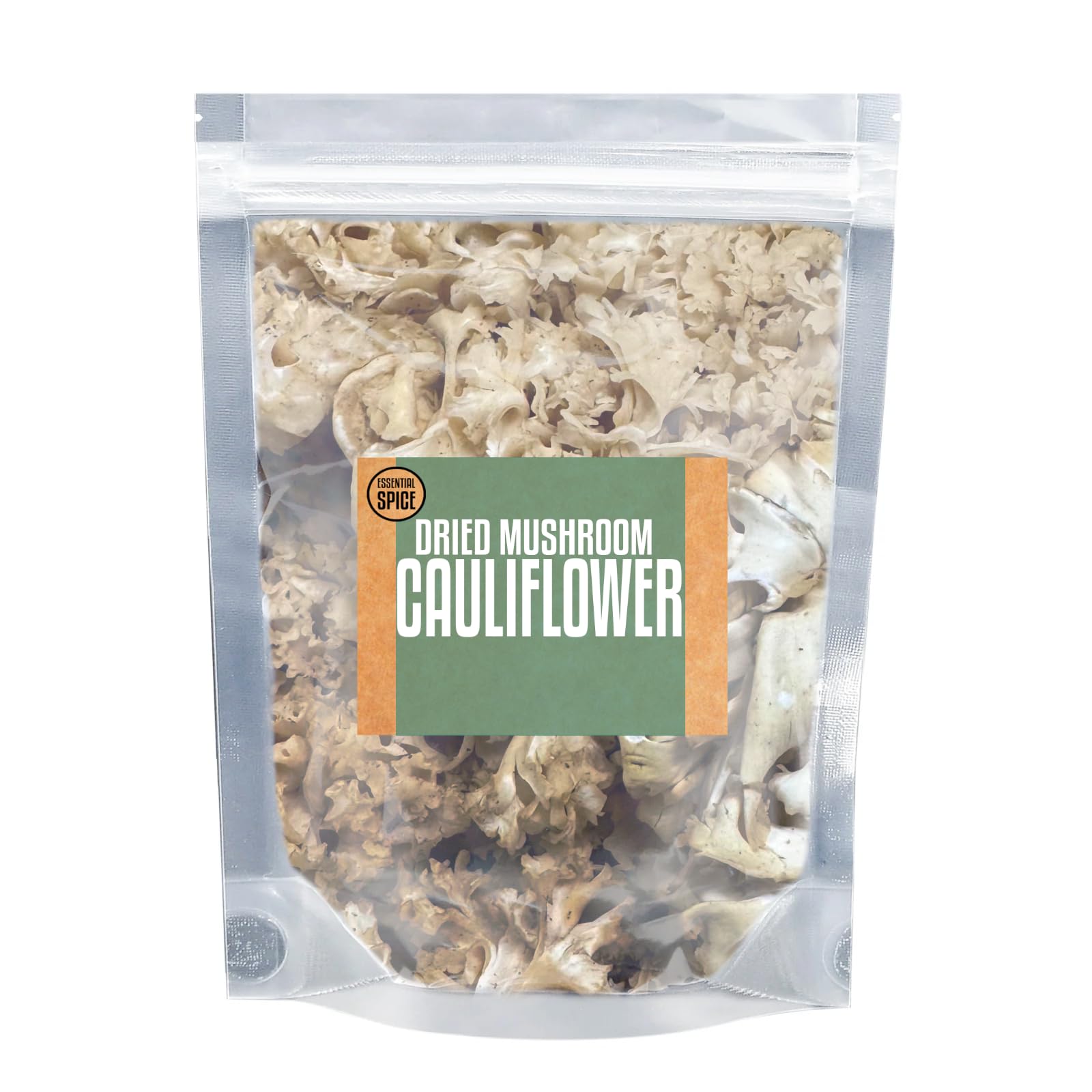 Essential Spice Dried Cauliflower Mushrooms - Frilly Texture & Mild, Nutty Flavor - Ideal for Stir-Fries, Soups, Braises & Broths - Wild-Harvested