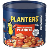 PLANTERS Redskin Spanish Peanuts, Roasted Salted Peanuts 12.5 oz Jars (Pack of 6)