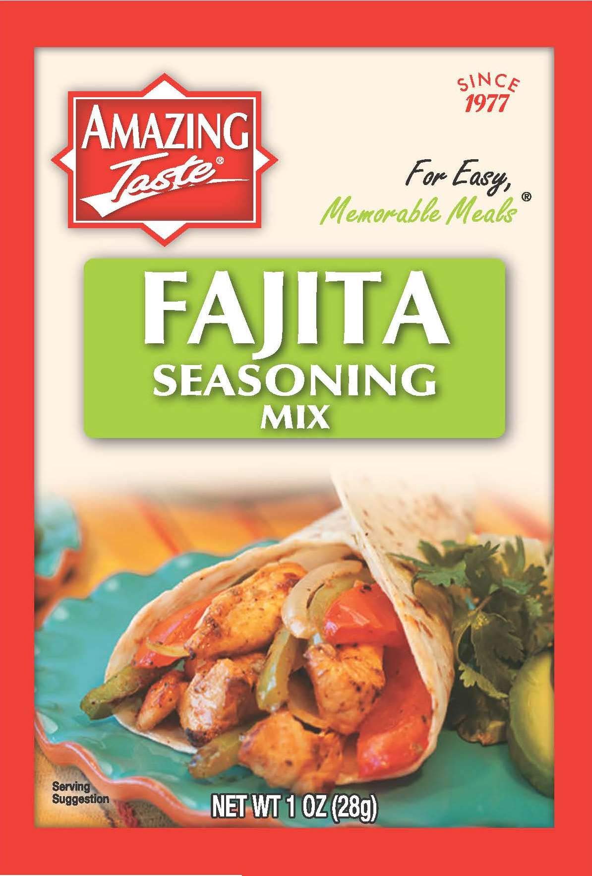Amazing Taste Fajita Seasoning Bundle (10 Packets- 1 oz ea.)