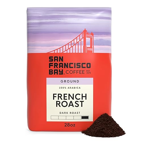 San Francisco Bay Ground Coffee, French Roast (28 oz Bag), Dark Roast Coffee