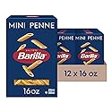 Barilla Mini Penne Pasta, 16 oz. Box (Pack of 12) - Non-GMO, Made with Durum Wheat Semolina - Kosher Certified