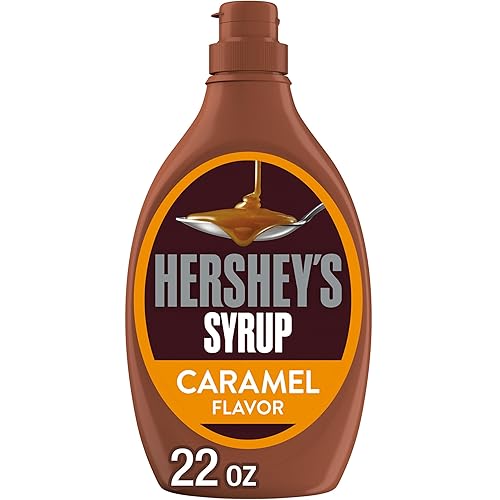 HERSHEY'S Caramel Flavored Syrup Bottle, 22 oz
