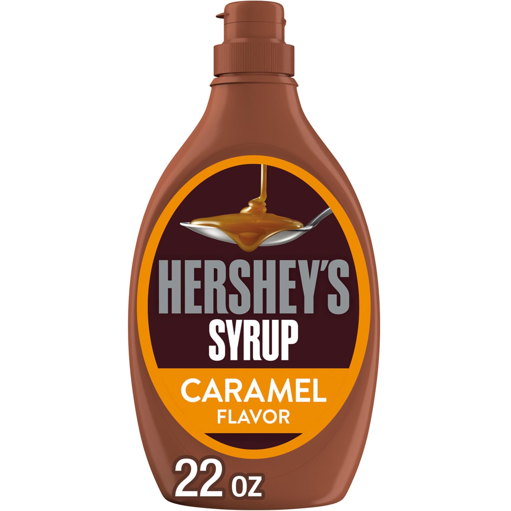 HERSHEY'S Caramel Flavored Syrup Bottle, 22 oz