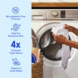 BLUELAND Laundry Detergent Tablets, 60 Count, Plastic-Free Eco-Friendly Pods, Sheets, Liquid Alternative - Fragrance Free and Clear, Natural, Gentle