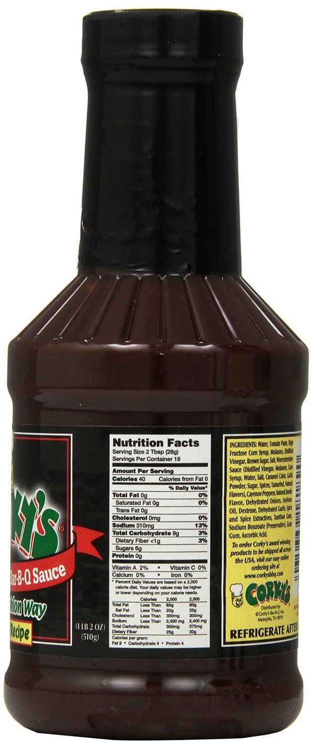 Corky's Memphis' Own Bar-B-Que Sauce- Original (Pack of 2)