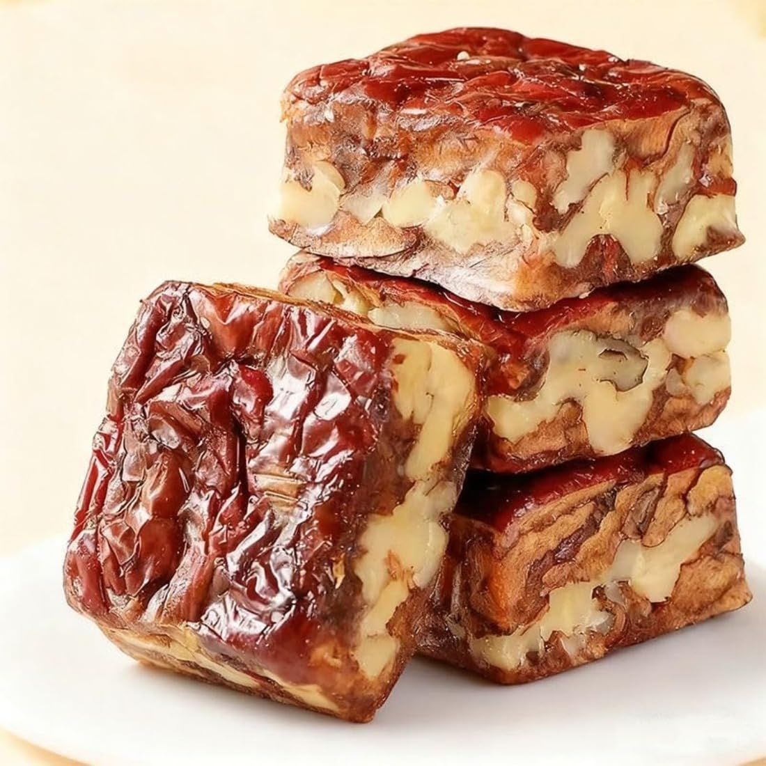 Walnut & Jujube Pie 250g,Natural Energy Snack with Whole Walnuts & Dates ,Sweet & Chewy Healthy Snack,,Nutritious Nut Snack, Perfect for Breakfast