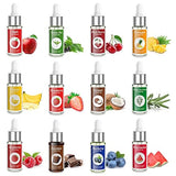 Nomeca Food Flavoring Oil, Candy Flavors Strawberry Chocolate Vanilla Flavoring Extract for Baking Cooking and Lip Gloss Making, Water & Oil Soluble