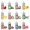Nomeca Food Flavoring Oil, Candy Flavors Strawberry Chocolate Vanilla Flavoring Extract for Baking Cooking and Lip Gloss Making, Water & Oil Soluble