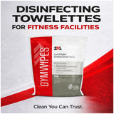 GymWipes Antibacterial Wipes by 2XL Corporation, Towelettes Bucket Refill - Clean, Deodorize & Kills Bacteria, Viruses & Fungi