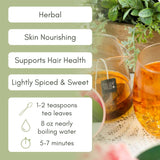 Organic Beauty Me Loose Leaf Tea - 2oz Bag (Approx. 30 Servings) | Full Leaf Tea Co.