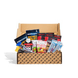 BroBox High Protein Snack Gift Box - Variety Pack with 2 Jack Link’s Beef Jerky, 2 Pure Protein Bars, 2 KIND Fruit & Nut Bars, 2 BE KIND Bars, 2 Whey
