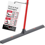 Tyroler Floor Squeegee for Concrete Floors, 24" Heavy Duty Squeegee for Floor, Squeegees Broom for Floors with 55" 4 Part Handle Perfect for Tiles