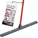 Tyroler Floor Squeegee for Concrete Floors, 24" Heavy Duty Squeegee for Floor, Squeegees Broom for Floors with 55" 4 Part Handle Perfect for Tiles