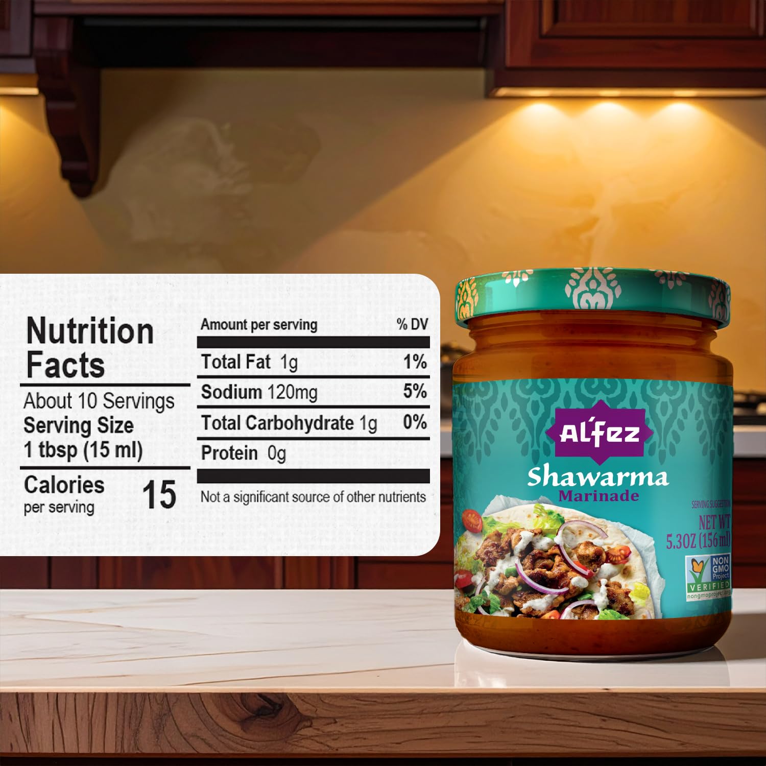 Al’Fez Shawarma Marinade - 5.3oz (Pack of 6) - Authentic Middle Eastern Chicken Marinade with Onion, Garlic & Warm Spices - Vegan, Non-GMO & No