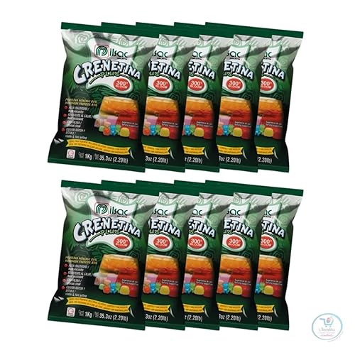 10 pack PILSAC Unflavored Beef Gelatin Powder 300° Bloom box - 10 bags of 2.2 lb - Professional grade gelatin powder