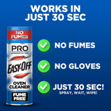 Easy-Off Fume Free PRO size Oven Cleaner Foam, Removes Grease & Burned-On Food, For Ovens, Air Fryers & More 24oz (2-count)