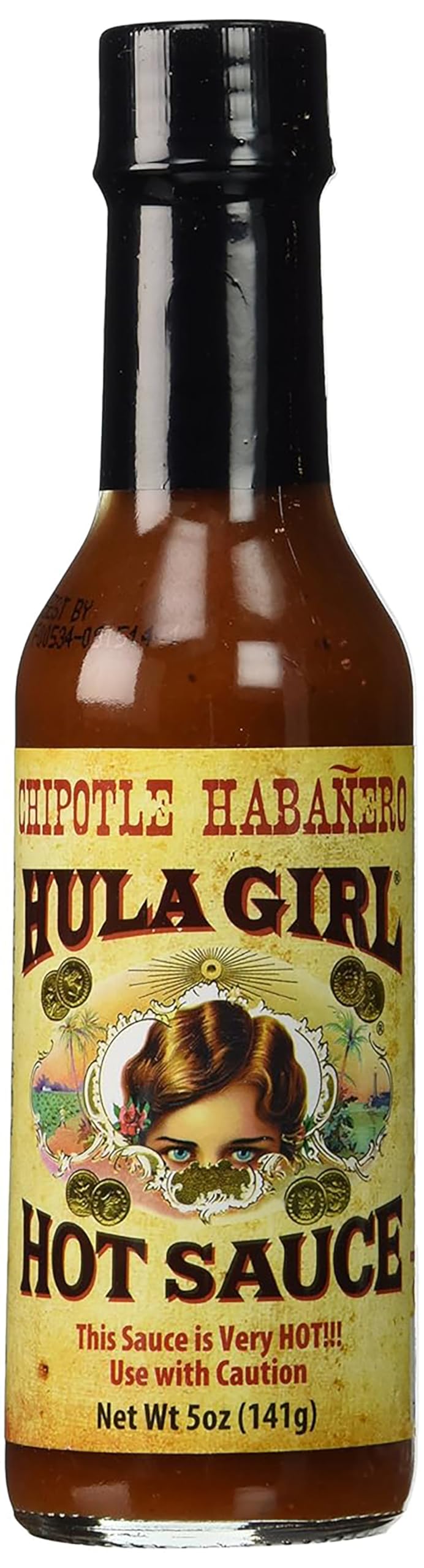 Hula Girl Chipotle Habañero Hot Sauce 5 Oz (0.31 Lb) 141 Grams (Pack of 1)