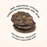 Mary's Gone Crackers Super Seed Crackers, Seaweed & Black Sesame, 4 Ounce (Pack of 1), Organic Plant Based Protein, Gluten Free