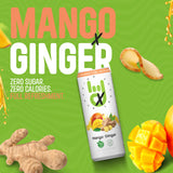 Superior Energy Electrolytes Drink Zero Calories - Energy Drink Zero Sugar - Mango Ginger Flavor, 90mg Natural Caffeine - Pack of 12 (12 fl oz each)