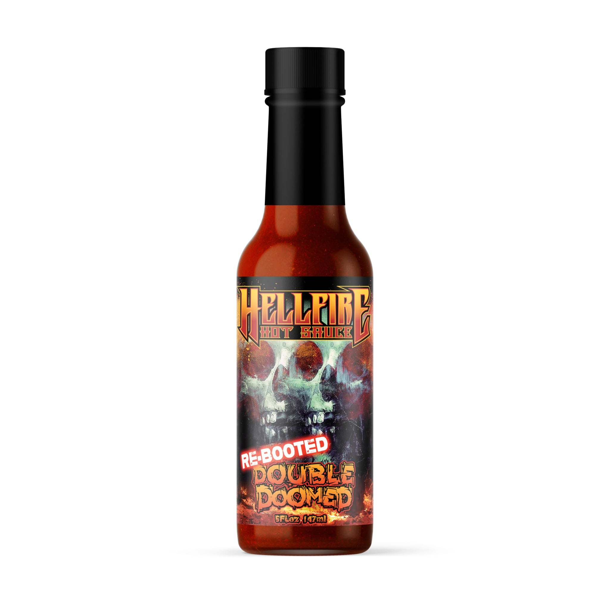 Hellfire Hot Sauce Double Doomed Rebooted- The Worlds Hottest Hot Sauce - Double Doomed spiked with double the amount of 6.66 million shu natural