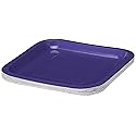 Creative Converting Touch of Color 18 Count Square Paper Lunch Plates, Purple (453268)