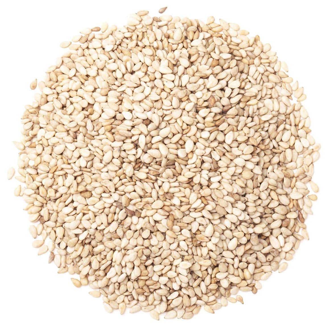 Hulled Sesame Seeds, 18 Pounds - Non-GMO Verified, Whole Raw White Sesame Seeds, Kosher and Vegan, Unroasted, Bulk Sesame. High in Magnesium, Iron