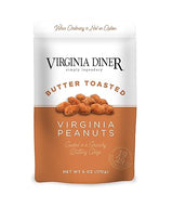 Virginia Diner XL Butter Toasted Virginia Peanuts - 8 Pack VA Peanuts Sweet and Crunchy Toffee Resealable Non-GMO, Preservative Free from Virginia