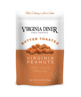Virginia Diner XL Butter Toasted Virginia Peanuts - 8 Pack VA Peanuts Sweet and Crunchy Toffee Resealable Non-GMO, Preservative Free from Virginia