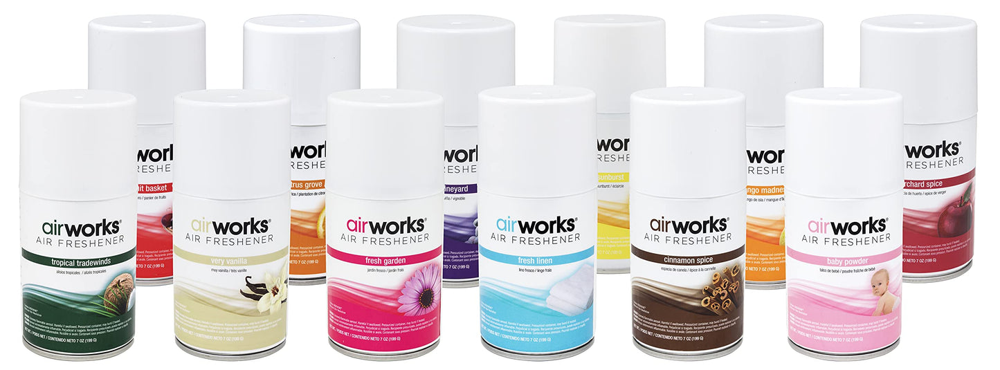Hospeco Health Gards AE-KIT Metered Aerosol Air Freshener Set (7 oz. Cans, Case of 12)