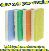 Scrub Daddy Sponge Daddy - Scratch-Free Multipurpose Kitchen & Dish Sponge - BPA Free & Made with Polymer Foam - Stain & Odor Resistant (4 Count)