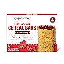Amazon Grocery, Fruit & Grain Cereal Bars, Strawberry, 10.4 Oz, 8 Ct