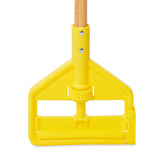 Rubbermaid Commercial Products Invader 54" Wood Wet Mop Handle, Natural, for Professional/Industrial Floor Cleaning, Compatible with 1" Headband Mops
