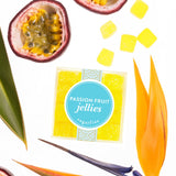 Sugarfina Passion Fruit Jellies Small Candy Cube, Gummies, 3.1 oz, 4 Count