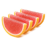 NY Spice Shop Pink Grape Fruit Slices Candy - 8 Ounce Citrus Flavor Chewy Jelly Fruit Slices Candy - Old Fashioned Sliced Pink Grape Fruits Gummies
