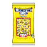 Charleston Chew Chocolate Coated Chewy Nougat Bars - Peanut Free, Gluten Free - Individually Wrapped Old Fashioned Chocolate Candy - Vanilla, .25 Oz