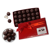 Fannie May Dark Chocolate Vanilla Buttercreams, Signature Holiday Wrap Chocolate Candy Gift Box, 1 lb