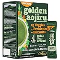 NIHON YAKKEN Golden Aojiru Green Superfood Powder - Japanese Barley Grass Juice with 25+ Vegetables, Prebiotic & Enzymes - Gluten Free, Green Juice