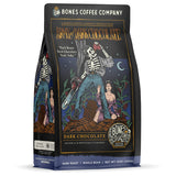Bones Coffee Company Army of the Dark Chocolate Flavored Coffee, Medium Roast Low Acid Arabica Beans Compatible with Auto drip and French Press Coffee