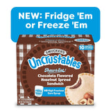 Smucker's Uncrustables Frozen Sandwich Variety Pack, Chocolate Flavored Hazelnut Spread and Peanut Butter & Grape Jelly, 24 Count