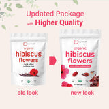 Organic Hibiscus Flowers, 2lbs (450+cups) | Flor de Jamaica, Loose Leaf Tea for Hibiscus Tea Bags | Cut & Sifted Dried Leaves | Caffeine Free