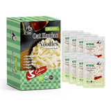YUHO Organic Konjac Shirataki Noodles Fettuccine 8 Pack Oat Ready to Eat Noodles Vegan Gluten Free Low Carb Calorie Sugar Free Plant-Based Soy Free