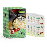 YUHO Organic Konjac Shirataki Noodles Fettuccine 8 Pack Oat Ready to Eat Noodles Vegan Gluten Free Low Carb Calorie Sugar Free Plant-Based Soy Free