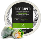 Soeos Rice Paper, 1 Pack, 34 Sheets, Round, 22cm