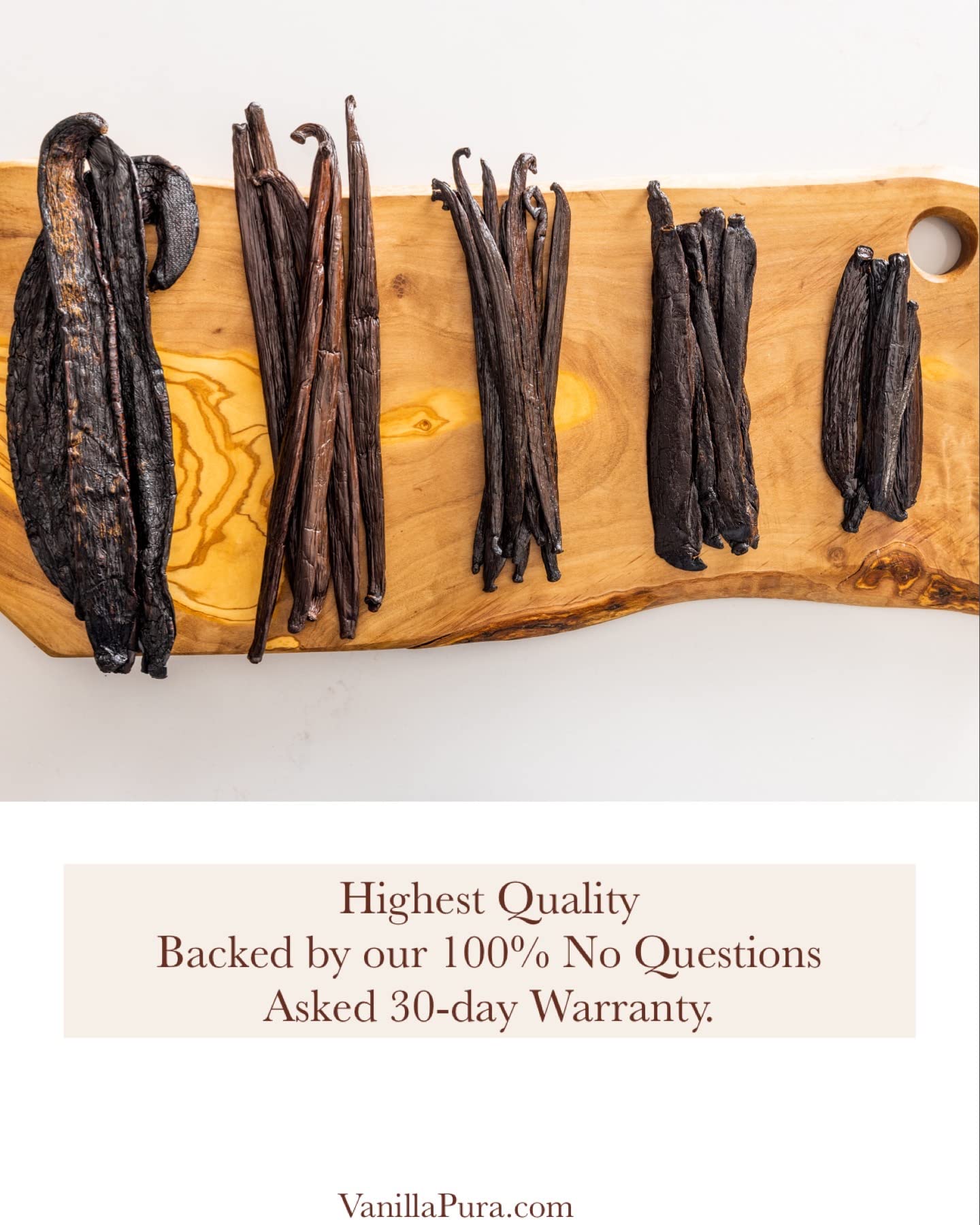 Mexican Veracruz Vanilla Beans - Gourmet Grade A - Vacuum Packaged - For At-Home Vanilla Extract Making, Brewing & For Use in Baking (1)