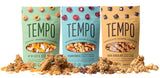 Tempo Granola Cluster Variety Pack - Dark Chocolate, Cranberry, Apricot - Vegan, Gluten Free, Oats, Low Sugar, Vegan, Dairy Free, Soy Free, Vitamin E