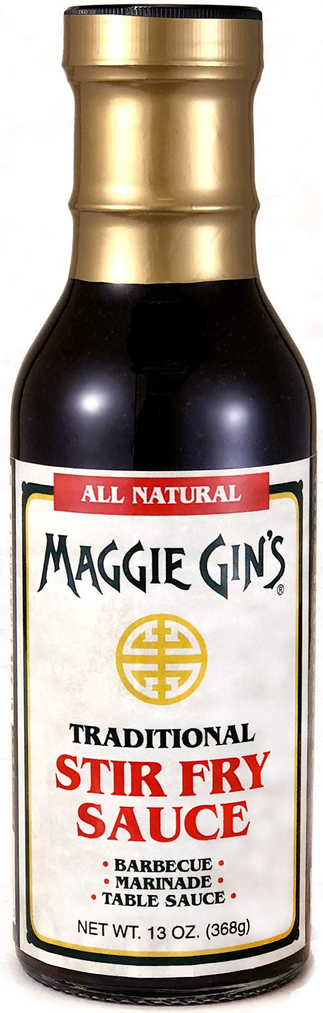 Traditional Stir Fry Sauce | All-Natural | Low Sodium Marinade | 6 x 13 oz. bottles by Maggie Gin