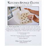 Mary Lake-Thompson Red Cardinal on Pine Branch Sponge Cloth, Eco-Friendly, Machine Washable