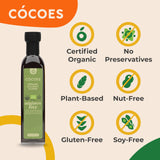 CÓCOES Organic Coconut Aminos Light - Lower Calorie Soy Sauce Alternative, Made from Organic Coconut Sap, Light & Balanced Flavor, Low Glycemic
