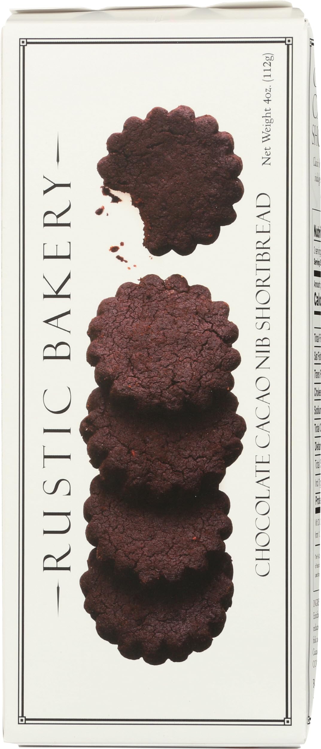 Rustic Bakery, Cookies Chocolate Cocoa Nib, 4 Ounce